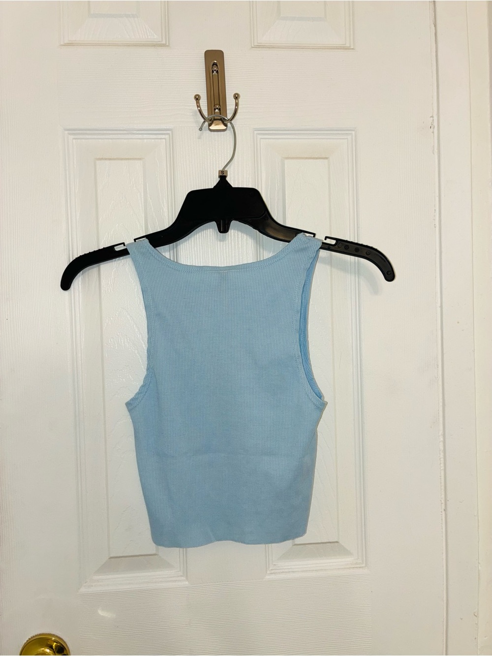 Everyday Ribbed Tank Top - Light Blue - Picture 2 of 3